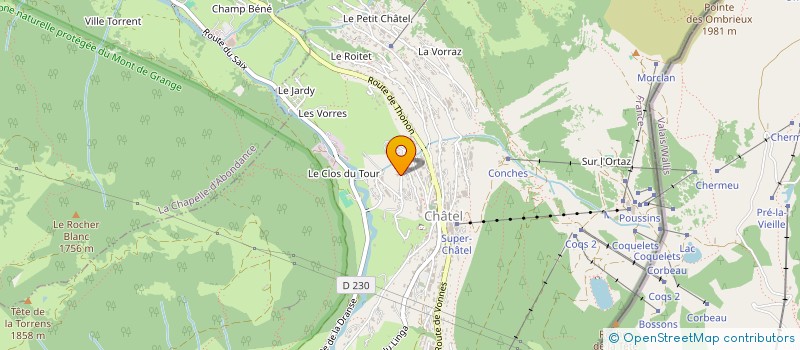 localisation de l'entreprise MADAME SYLVIE VUARAND à CHATEL