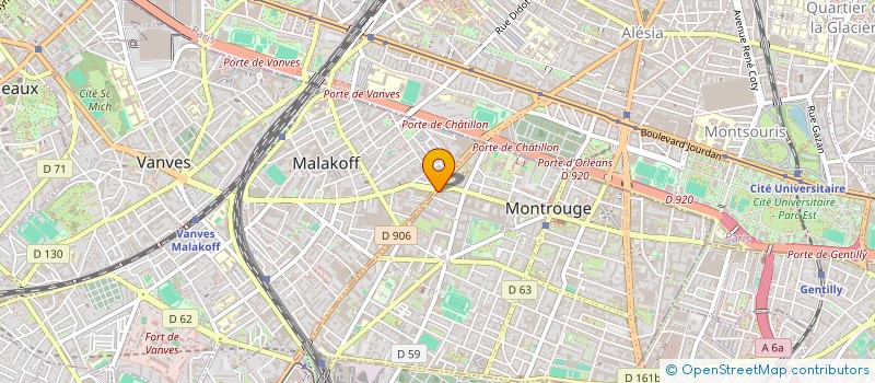 localisation de l'entreprise MADAME SYLVIE WANG à MONTROUGE