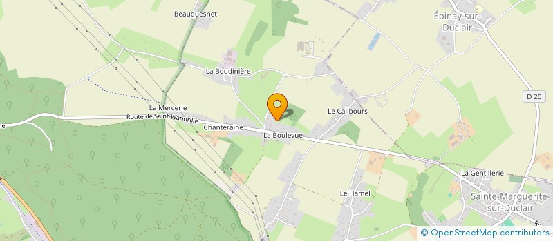 localisation de l'entreprise MADAME SYLVIE WERBECK  SAINTE-MARGUERITE-SUR-DUCLAIR