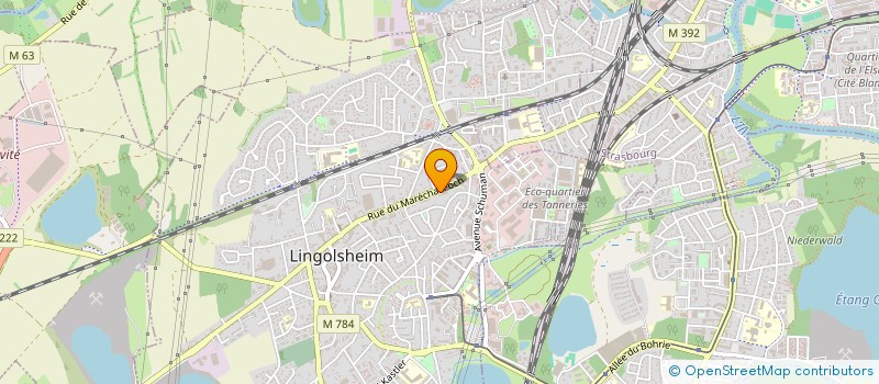 localisation de l'entreprise MADAME SYLVIE WOLFF  LINGOLSHEIM