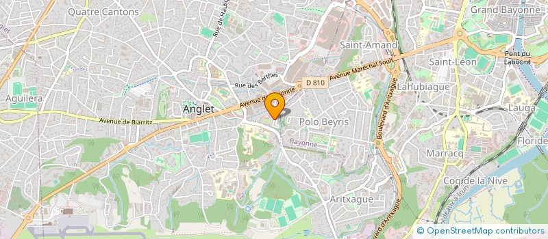 localisation de l'entreprise MADAME SYLVIE YANDIBENE  ANGLET