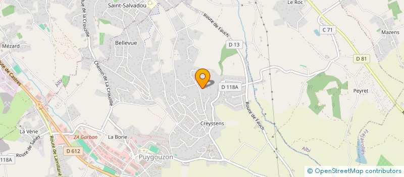 localisation de l'entreprise MADAME SYLVIE YRISSOU  PUYGOUZON