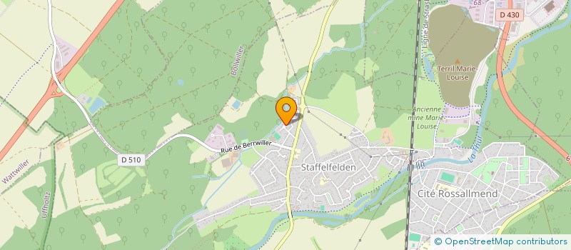 localisation de l'entreprise MADAME SYLVIE ZANG  STAFFELFELDEN