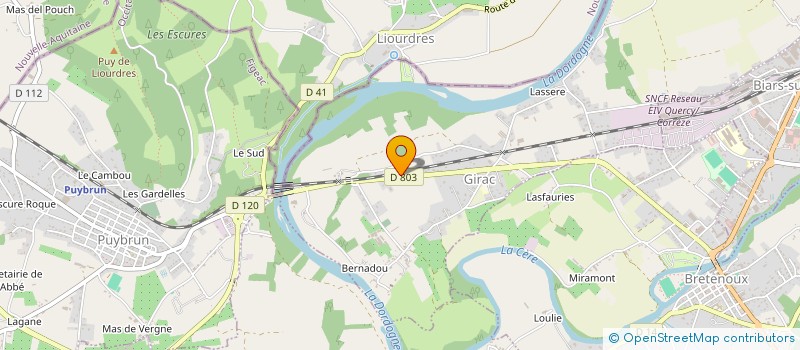 localisation de l'entreprise MADAME SYLVIE ZIMMERMANN  GIRAC