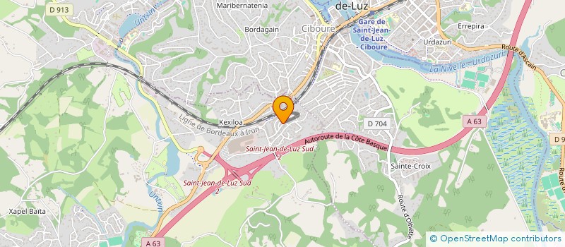 localisation de l'entreprise MADAME SYLVIE ZUBIETA  URRUGNE