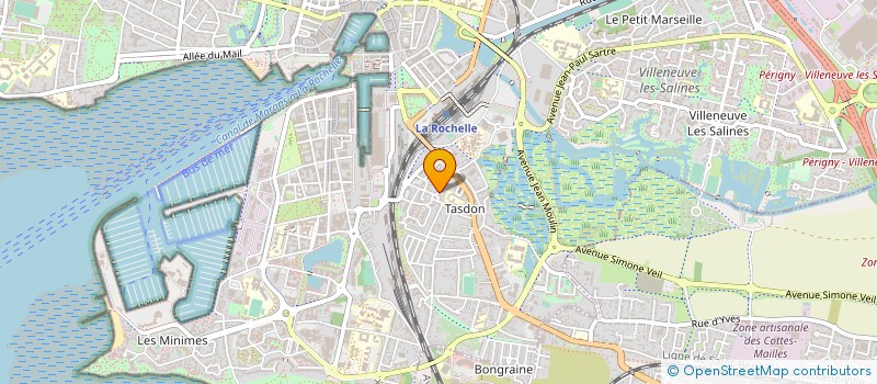 localisation de l'entreprise MADAME SYLVINE LASNIER  LA ROCHELLE