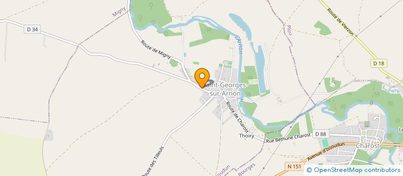 localisation de l'entreprise MADAME SYLVINE TERRET à SAINT-GEORGES-SUR-ARNON