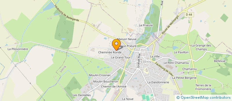 localisation de l'entreprise MADAME SYMELIE SIMAT à LORRIS