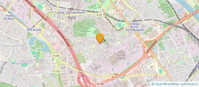 localisation de l'entreprise MADAME SYNDI STROMBONI  EVRY-COURCOURONNES