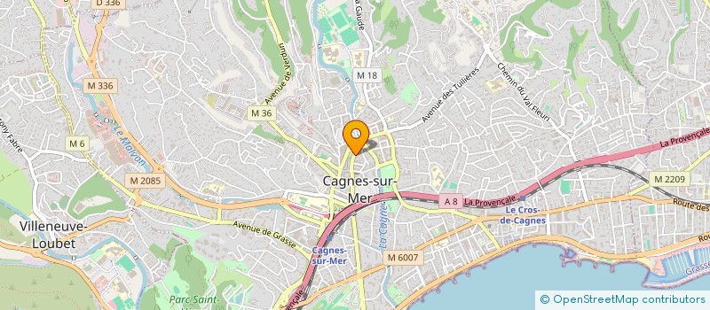 localisation de l'entreprise MADAME SYPORA QAQOUNE à CAGNES SUR MER