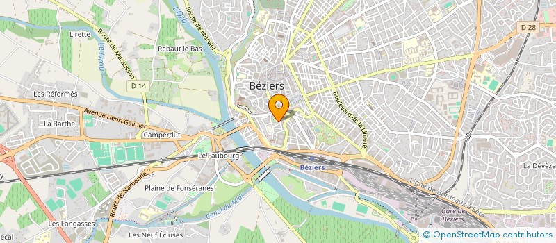 localisation de l'entreprise MADAME SYRELLA ARNETON à BEZIERS