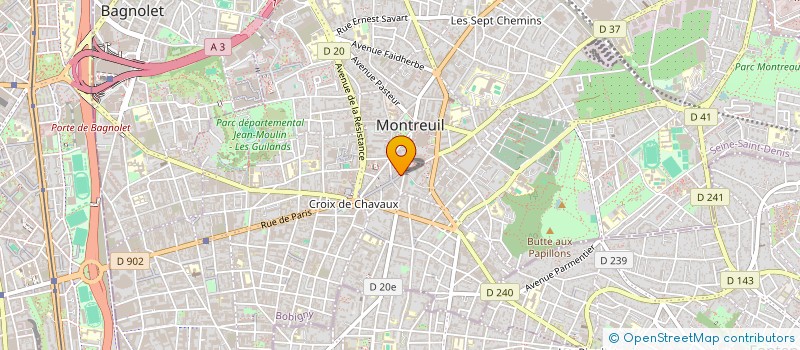 localisation de l'entreprise MADAME SYREM FAID à MONTREUIL