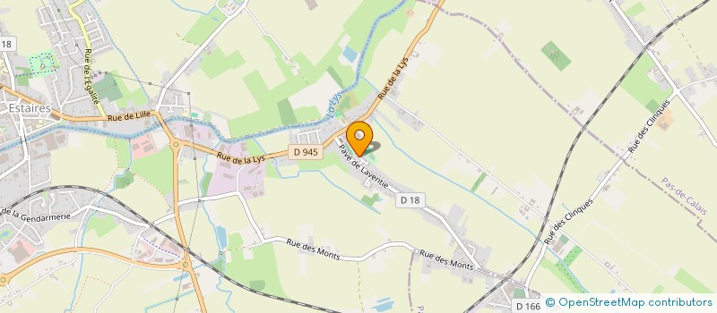 localisation de l'entreprise MADAME SYRIANE DUBRULLE  LA GORGUE