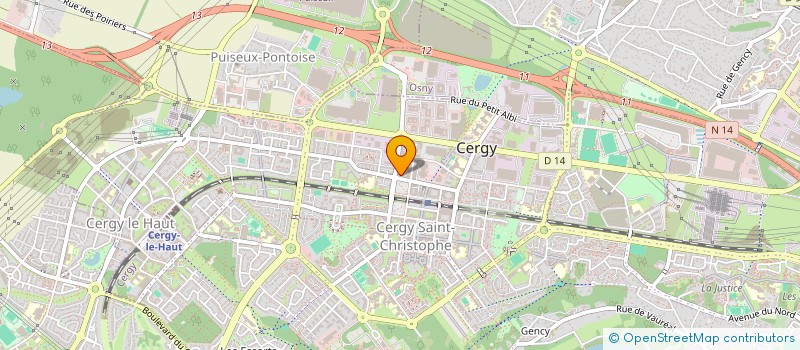 localisation de l'entreprise MADAME SYRINE AHFIR  CERGY