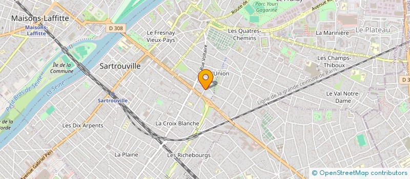 localisation de l'entreprise MADAME SYRINE JEBALI  SARTROUVILLE