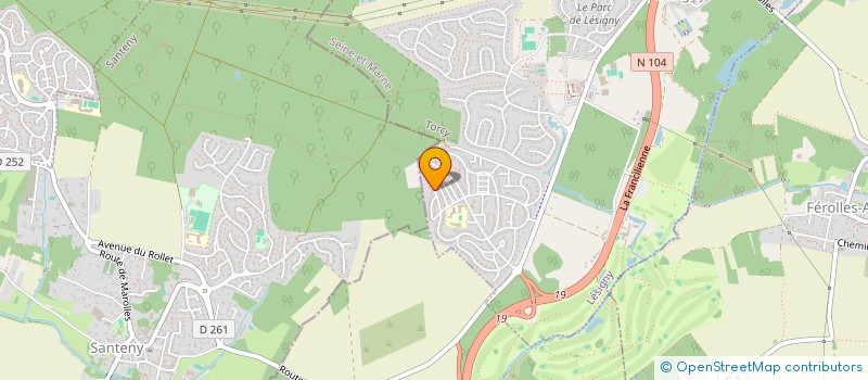 localisation de l'entreprise MADAME SYRINE STITI  LESIGNY