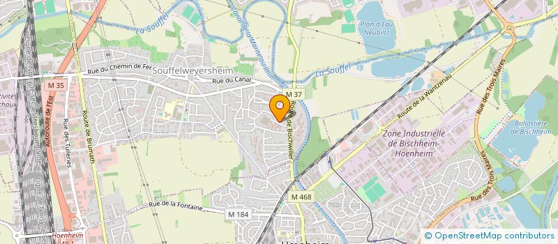 localisation de l'entreprise MADAME SYRINNE TALEB  SOUFFELWEYERSHEIM