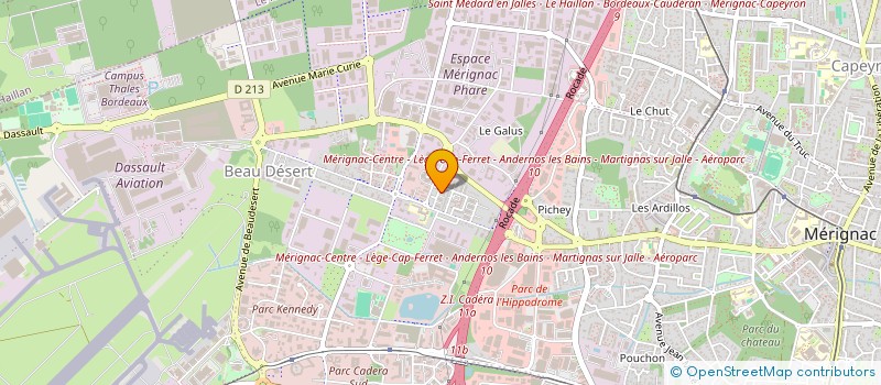 localisation de l'entreprise MADAME TABITHA NGBAME  MERIGNAC