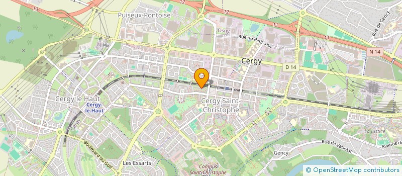 localisation de l'entreprise MADAME TACKO CISSOKHO  CERGY