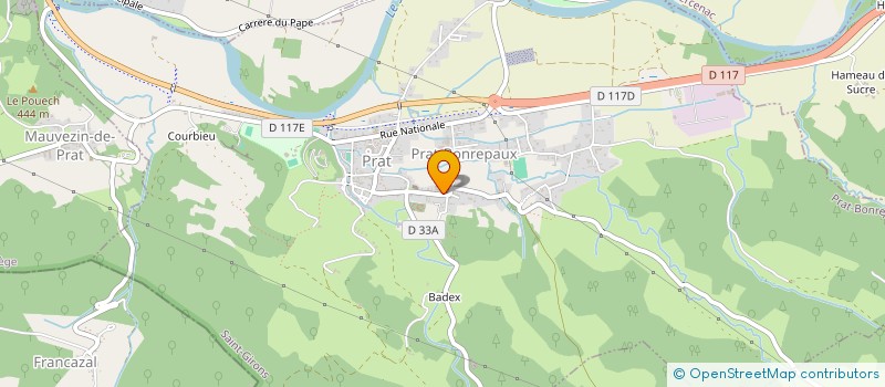 localisation de l'entreprise MADAME TADAGBE SOLANGE KPODAHI à PRAT-BONREPAUX