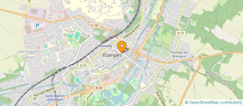 localisation de l'entreprise MADAME TADVANE MASSAMBA BAVOUEZA  ETAMPES