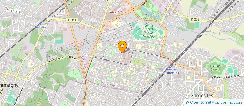 localisation de l'entreprise MADAME TAHEL SELLAM  SARCELLES