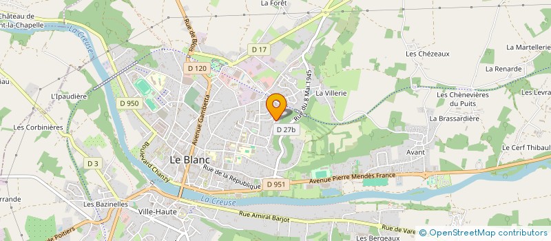 localisation de l'entreprise MADAME TAHIA TEIHOPAARAE à LE BLANC