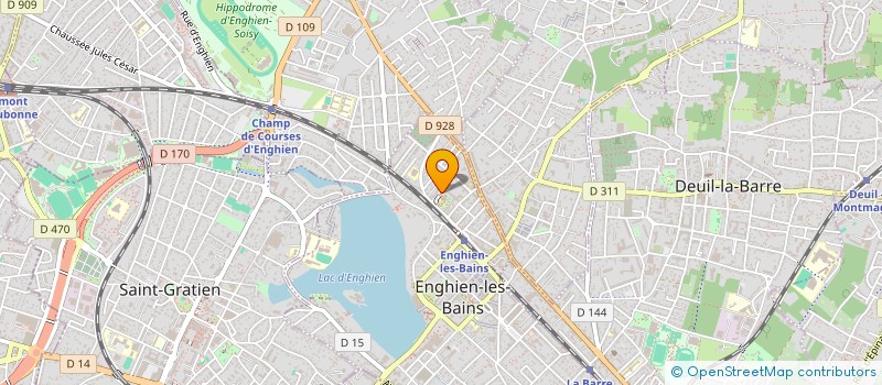 localisation de l'entreprise MADAME TAHINA DUROUSSY  ENGHIEN-LES-BAINS