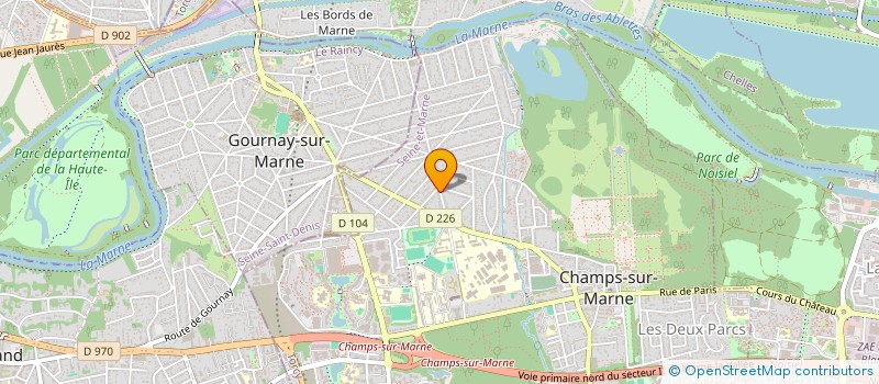 localisation de l'entreprise MADAME TAHINJANAHARY RANDRIANASOLO  CHAMPS-SUR-MARNE