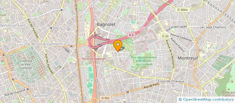 localisation de l'entreprise MADAME TAHMINA RIMA  BAGNOLET