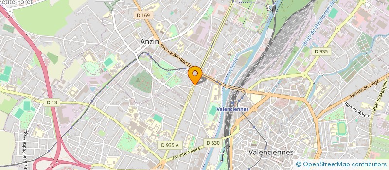 localisation de l'entreprise MADAME TAHRA BELLOUCH à VALENCIENNES