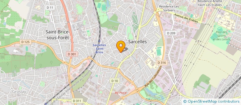 localisation de l'entreprise MADAME TAHRIM ASIF  SARCELLES