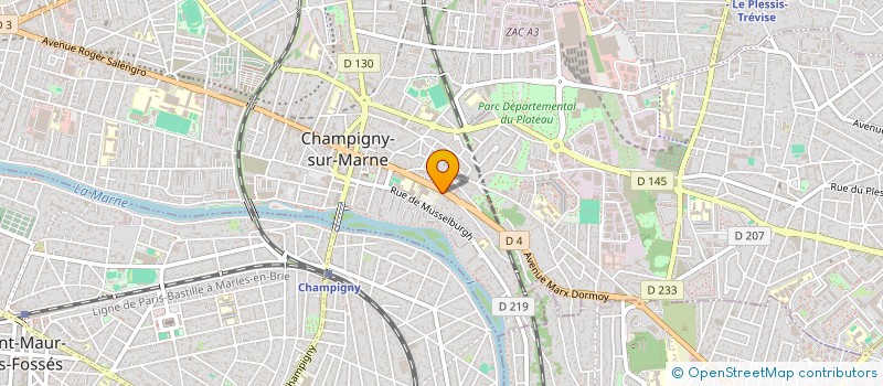 localisation de l'entreprise MADAME TAINA BAMBOUX à CHAMPIGNY-SUR-MARNE