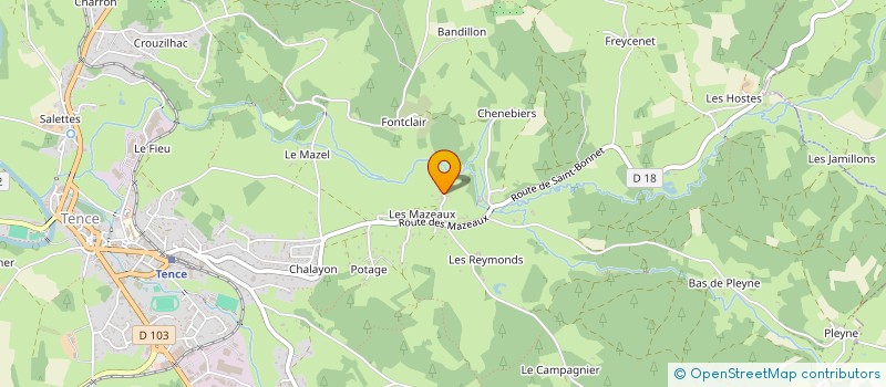 localisation de l'entreprise MADAME TAIS PERRIN  LE CHAMBON-SUR-LIGNON