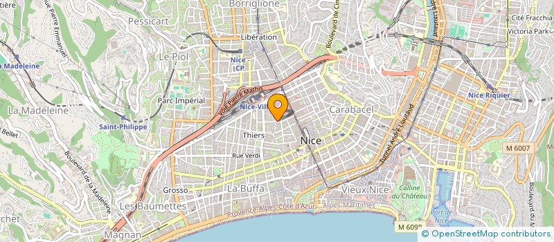 localisation de l'entreprise MADAME TAISHA BARTON-ROWLEDGE à NICE