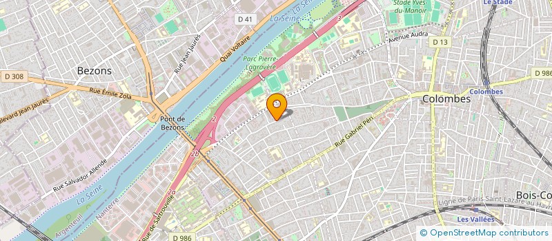 localisation de l'entreprise MADAME TAKOU DAGBO  COLOMBES