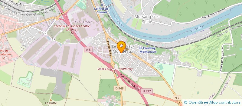 localisation de l'entreprise MADAME TAKY MARIE-DIVINE KOUAME  LE COUDRAY-MONTCEAUX