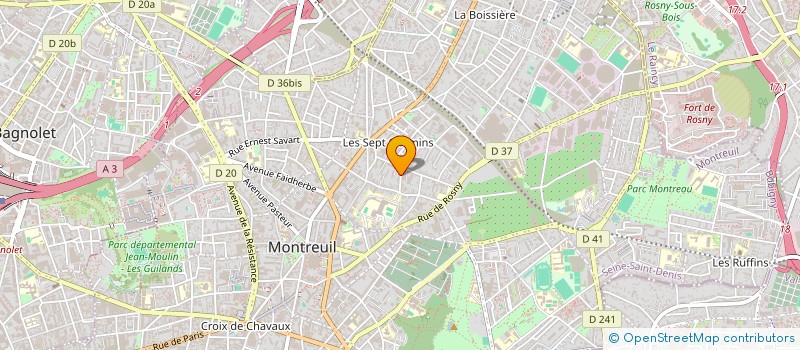 localisation de l'entreprise MADAME TALI GRANDIN à MONTREUIL