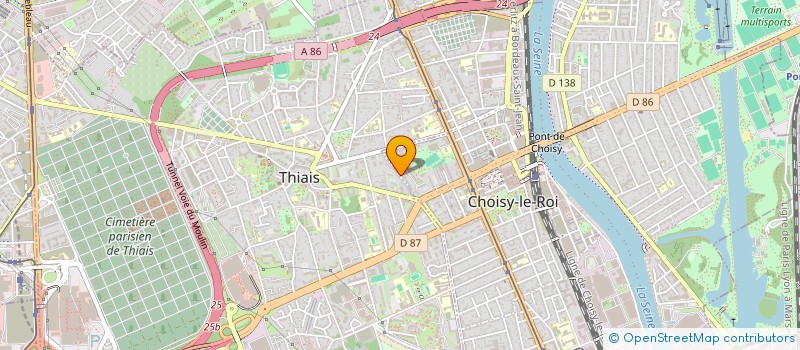 localisation de l'entreprise MADAME TALINE TOMMASINI  CHOISY-LE-ROI