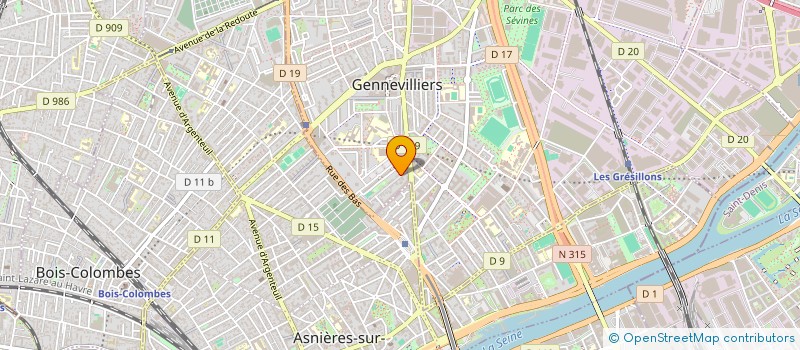 localisation de l'entreprise MADAME TALINKA CUARESMA  GENNEVILLIERS