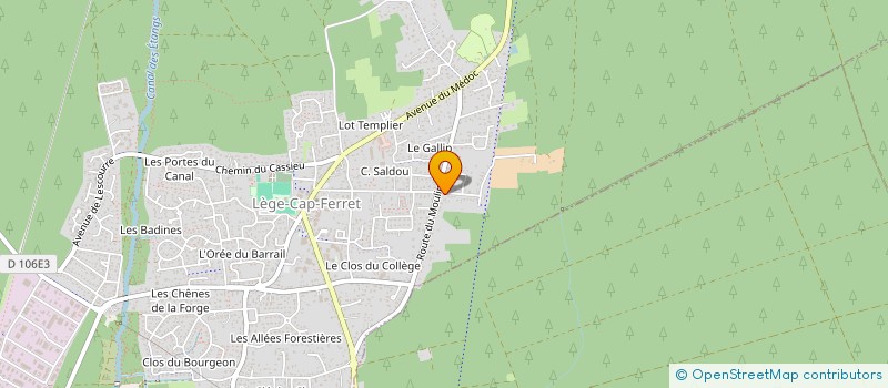 localisation de l'entreprise MADAME TALL TALL  LEGE-CAP-FERRET