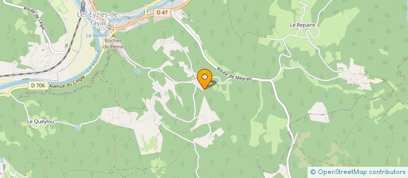 localisation de l'entreprise MADAME TALYN ANDRE  LES EYZIES