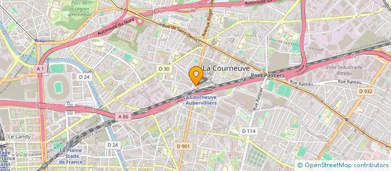 localisation de l'entreprise MADAME TAMA BARUA à LA COURNEUVE