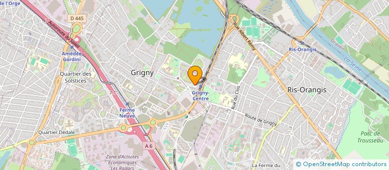 localisation de l'entreprise MADAME TAMANNA AKTAR  GRIGNY