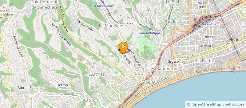 localisation de l'entreprise MADAME TAMARA AKHIADOVA à NICE