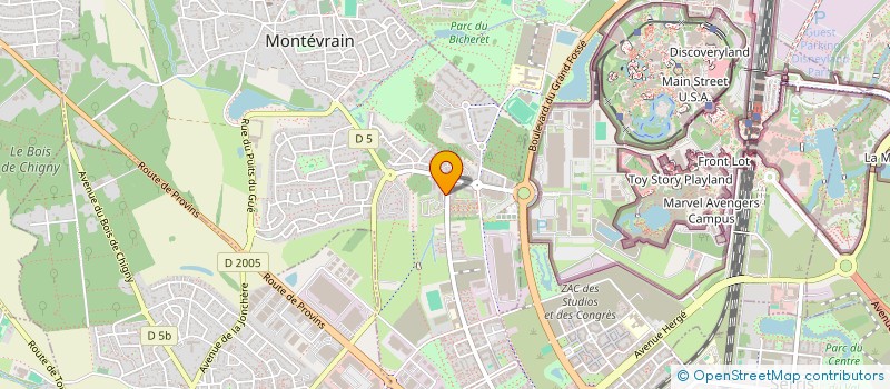 localisation de l'entreprise MADAME TAMARA BOISNARD  MONTEVRAIN