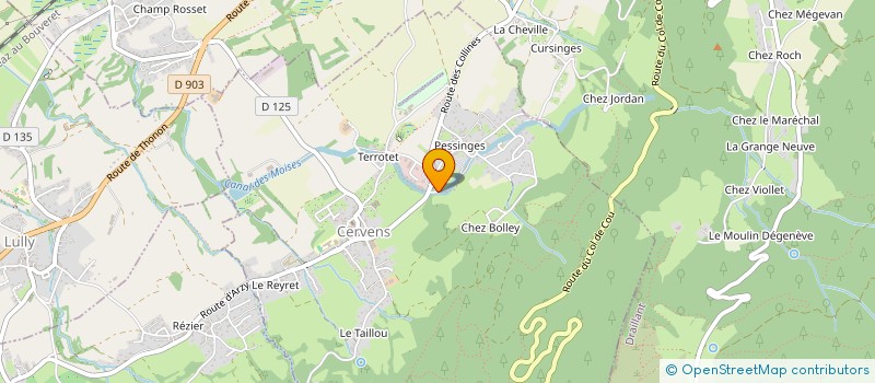 localisation de l'entreprise MADAME TAMARA CAPELOT  CERVENS