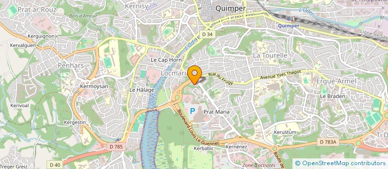 localisation de l'entreprise MADAME TAMARA LE QUEAU à QUIMPER