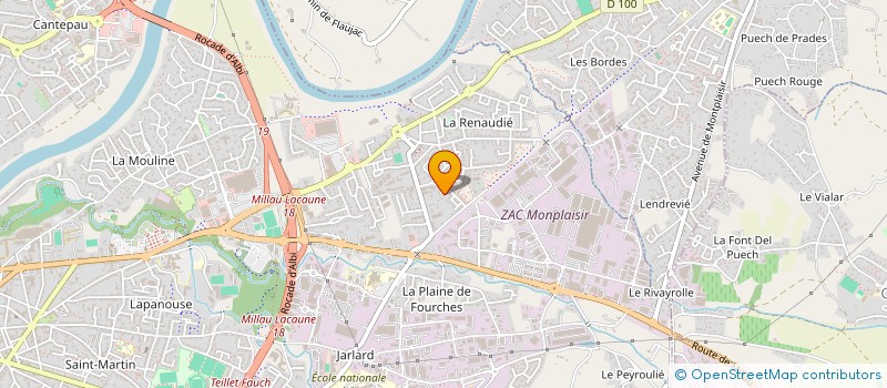 localisation de l'entreprise MADAME TAMARA MESRINE à ALBI