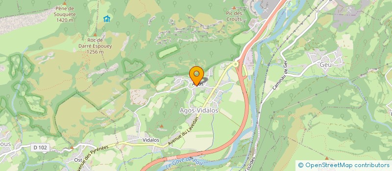 localisation de l'entreprise MADAME TAMARA OLIVIA SARA GODINOT  AGOS-VIDALOS